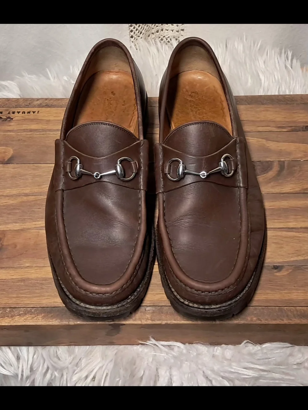 Vintage Gucci Men's Horsebit 1953 Leather Loafers Size 10.5 UK Or 11.5 US